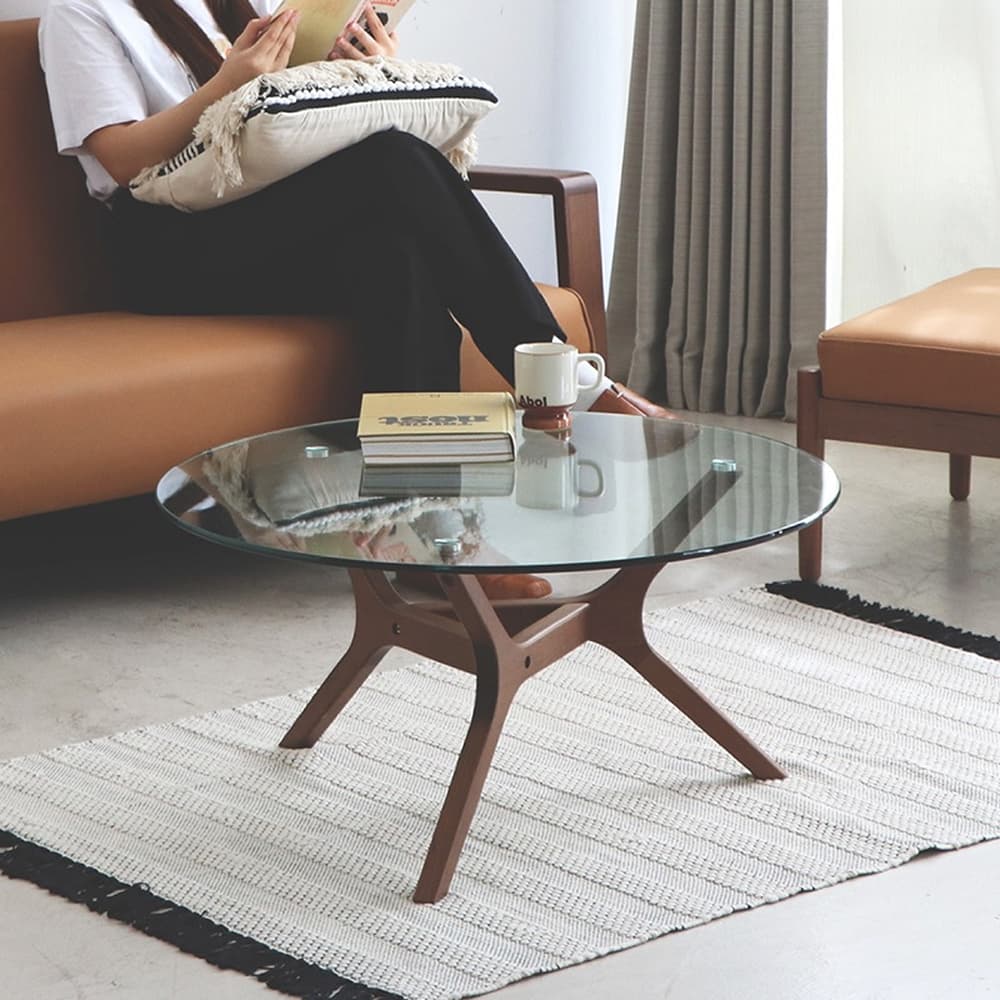 ガラステーブル アモール(5Y）ブラウン): テーブル・椅子 | 家具