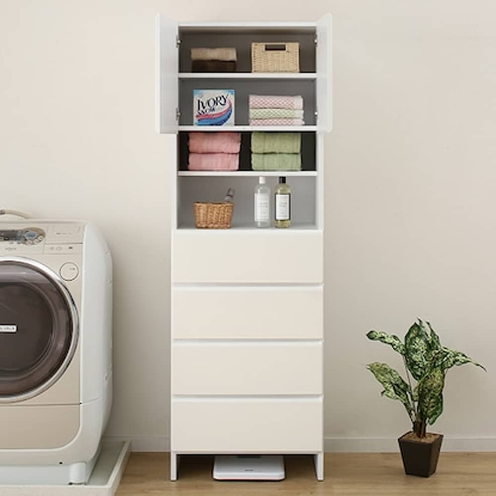 ニトリ 隙間収納庫 収納 (フロンティア60 WH D) J0667 隙間収納庫(フロンティア60 WH D) <N>(幅60 WH): 収納・チェスト