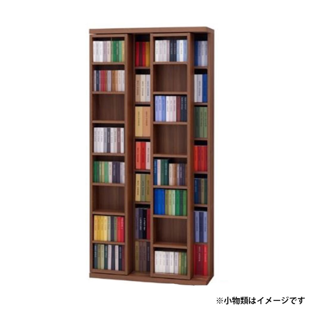 ☆本棚 スライド ダブルスライド 小型本専用（奥行30cm） WN