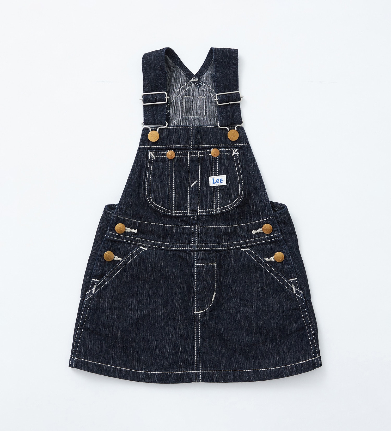 80-100cm】ベビー オーバーオールスカート 高品質綿100％|Lee|リー