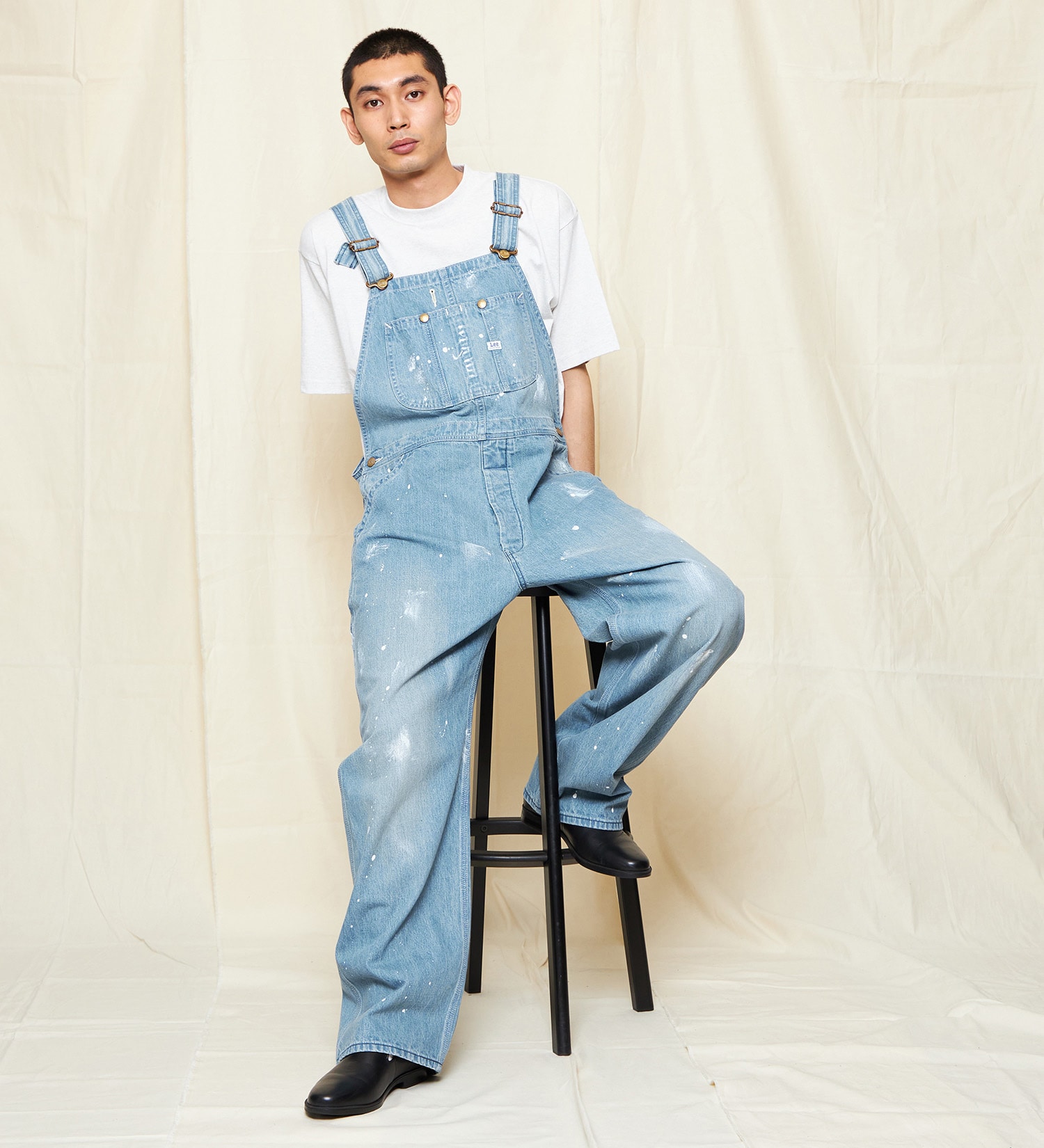 リー] オーバーオール デニム サロペット 大きいサイズ 男女兼用