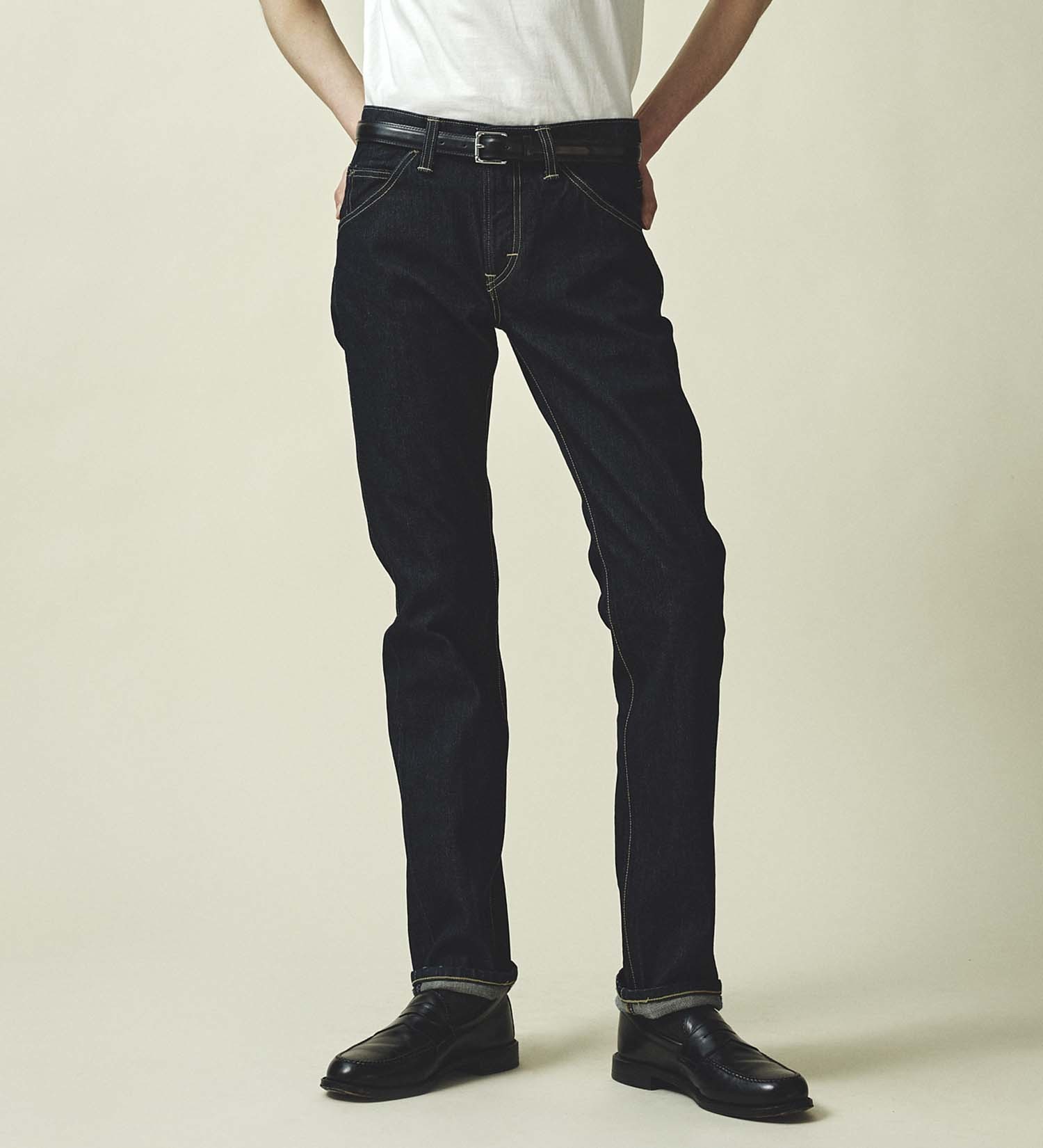 裾上げ無料】AMERICAN RIDERS 205 タイトストレートジーンズ