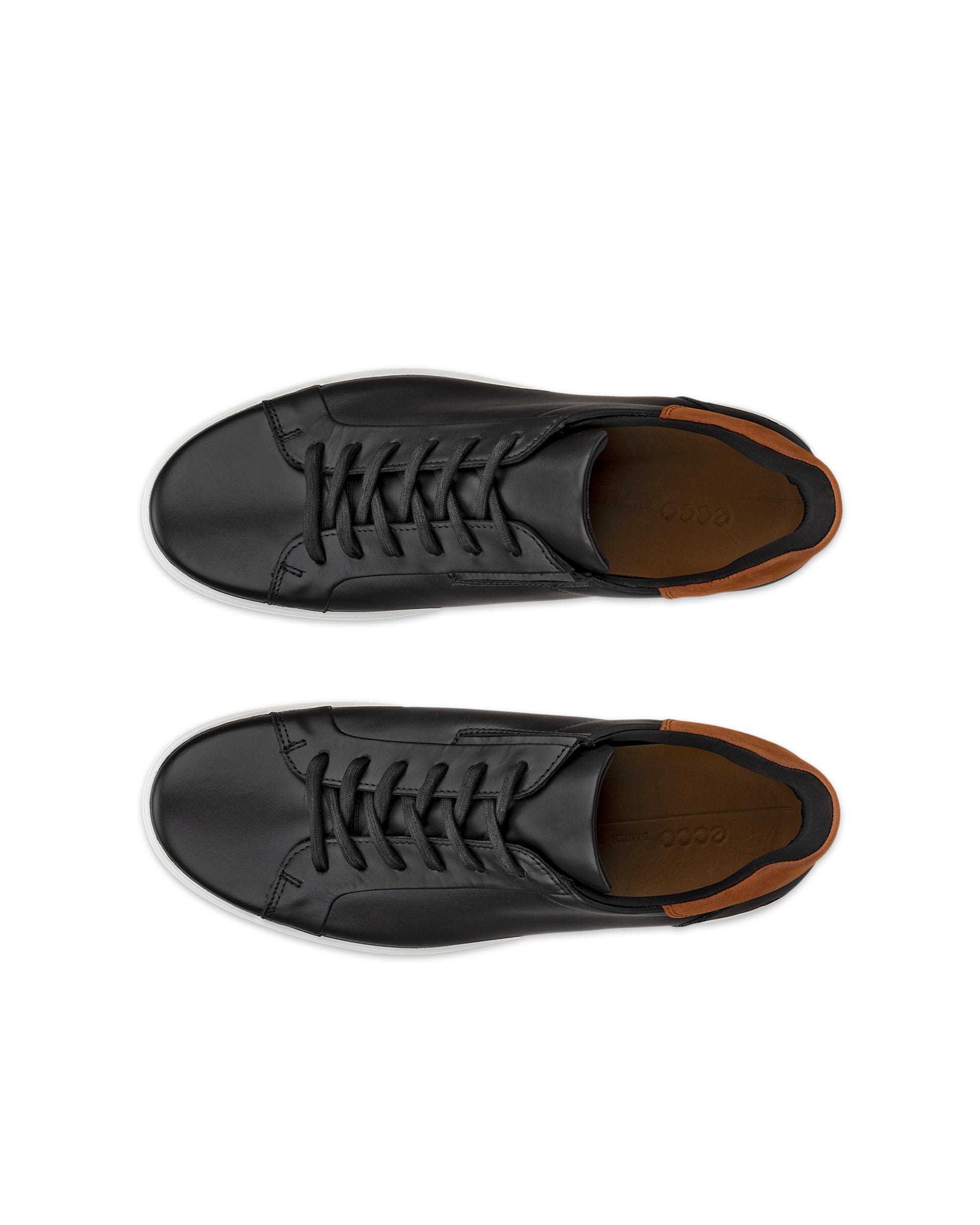 ECCO SOFT 7 EASY SLIP LACE MEN メンズ レザースニーカー | ブラック