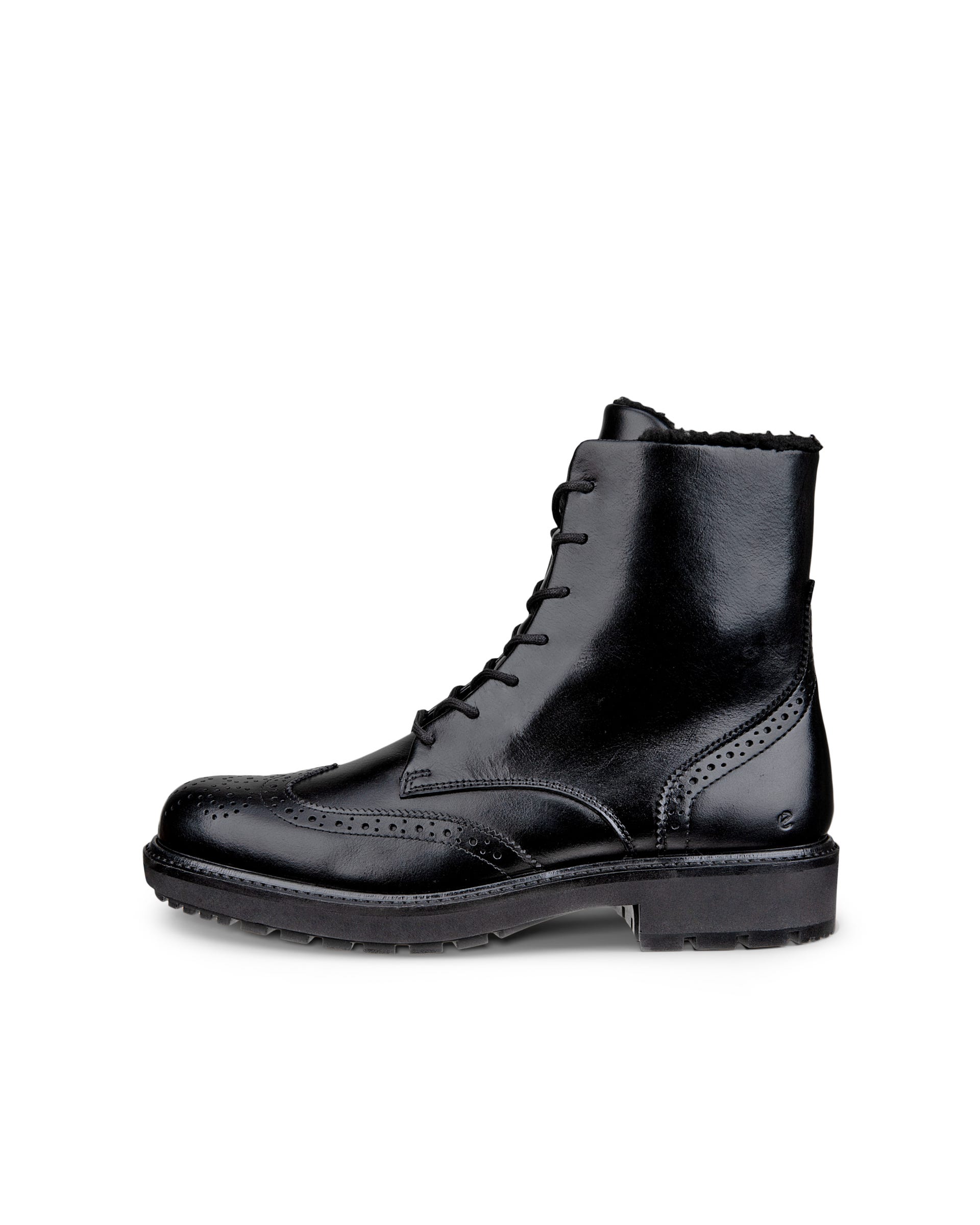 ECCO Nouvelle ウィメンズ レザーレースアップブーツ | ブラック