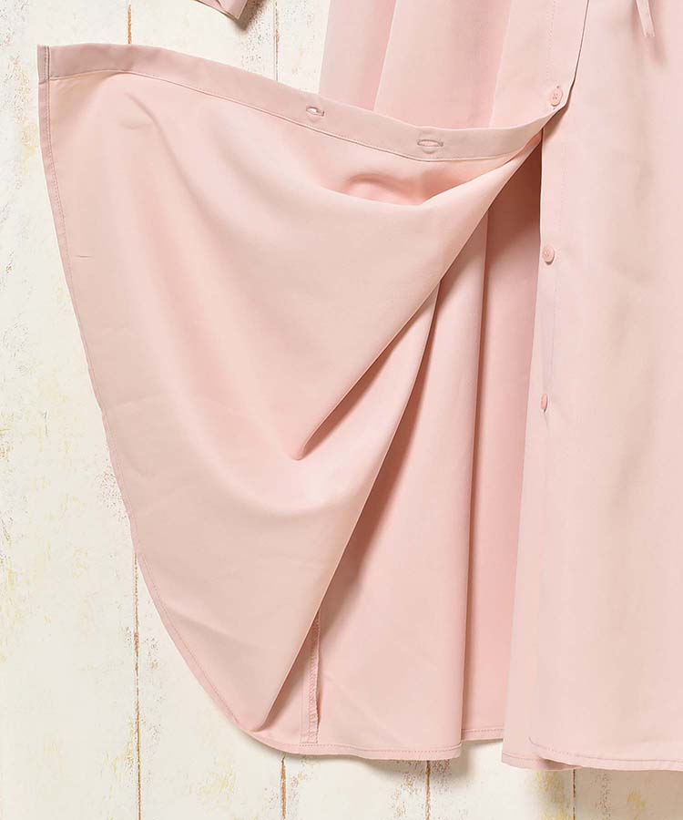 エンブロイダリーワンピース ピンク アイボリー ルペタル le petale