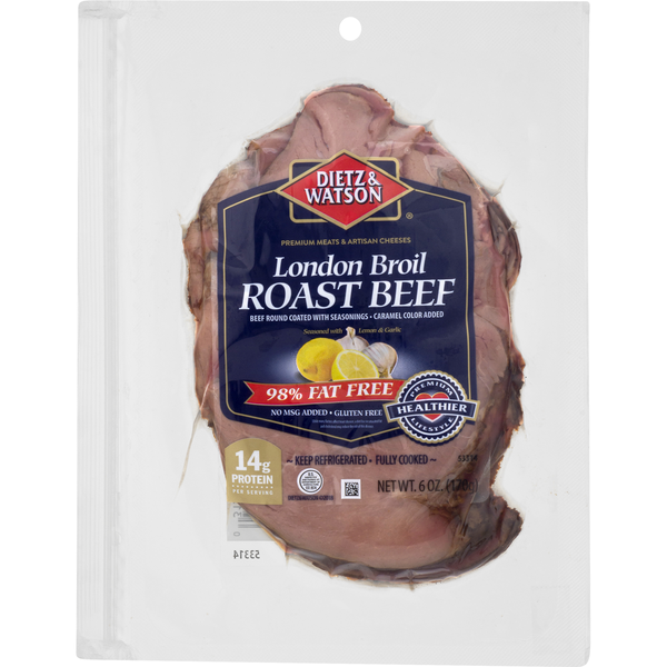 Dietz & Watson London Broil Roast Beef, Pre-Sliced Same-Day