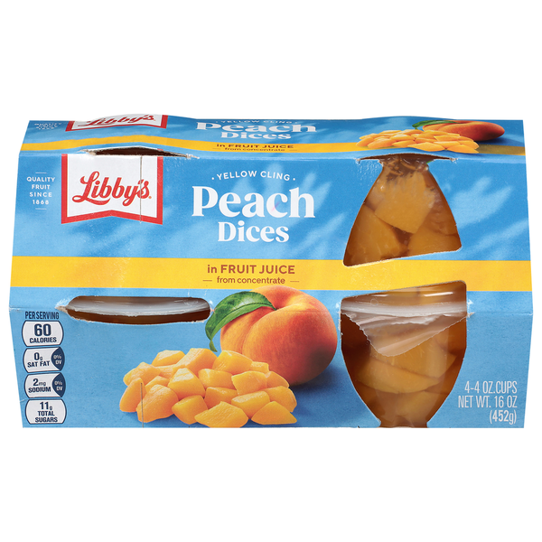 Libby's Yellow Cling Peach Dices in Fruit Juice Same-Day Delivery