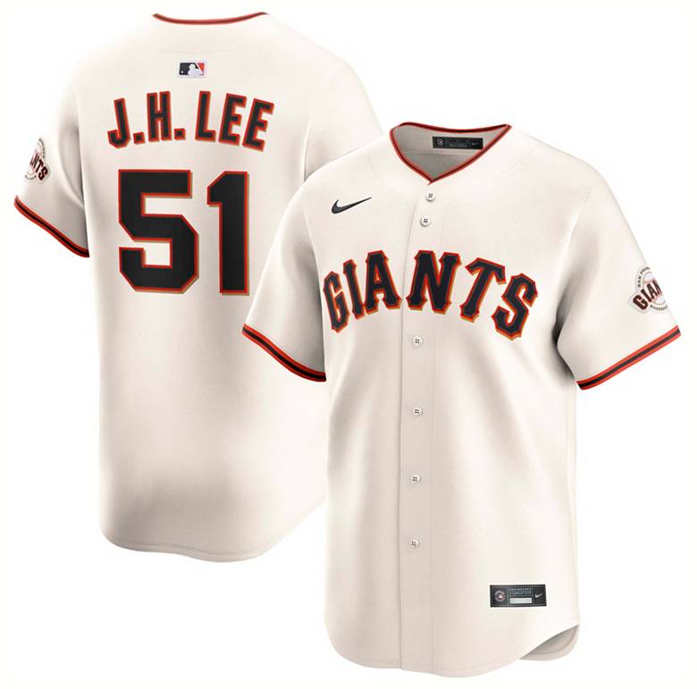 Nike Men's San Francisco Giants Jung Hoo Lee #51 White Home Vapor