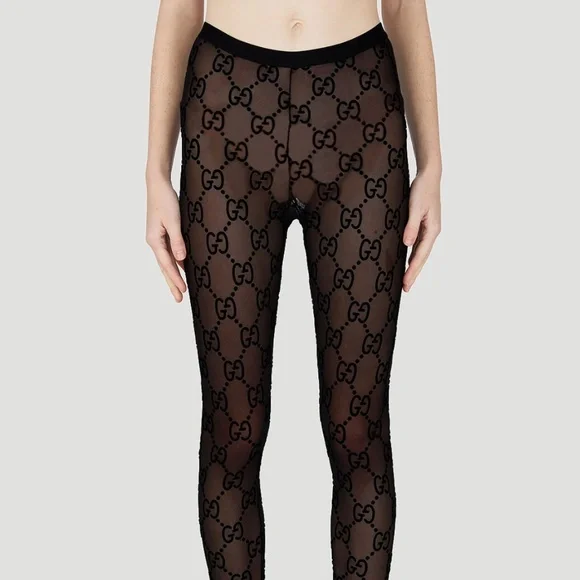 Gucci | Accessories | Gucci Gg Supreme Tights In Black | Poshmark