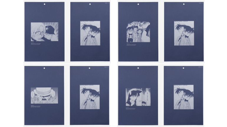 連載30周年を迎えた「名探偵コナン」の原作絵を使ったテーマ別のシール