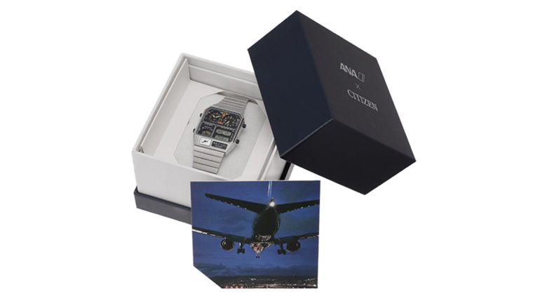 80年代のベストセラーウオッチを復刻したANA×CITIZENコラボモデル