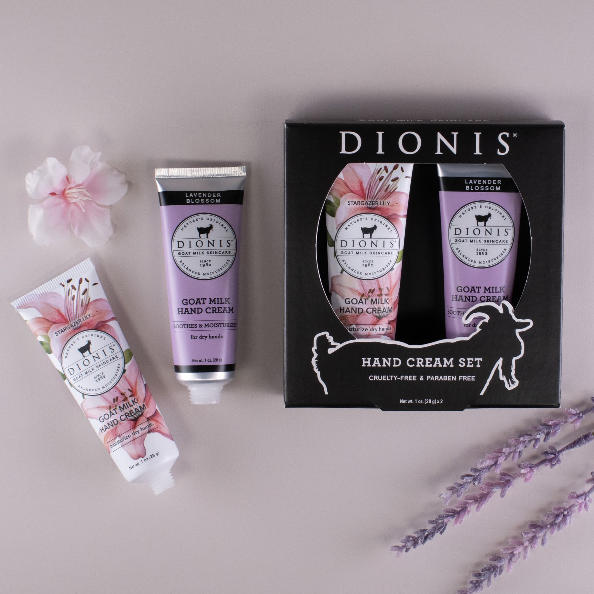 Lavender Lily Goat Milk Hand Cream Set • Dionis Goat Milk Skincare