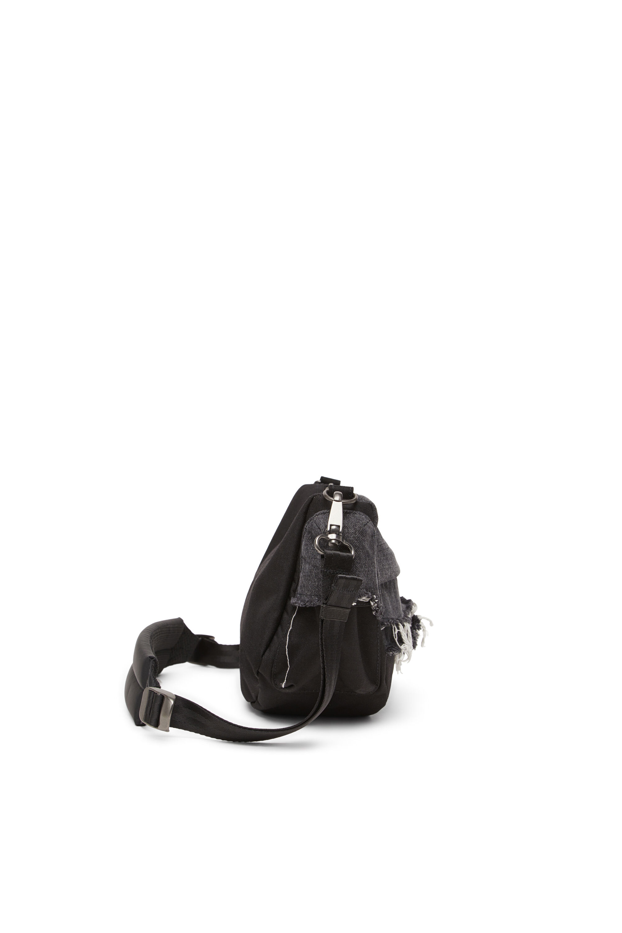 Women's Shoulder bag in destroyed denim | Black | Diesel
