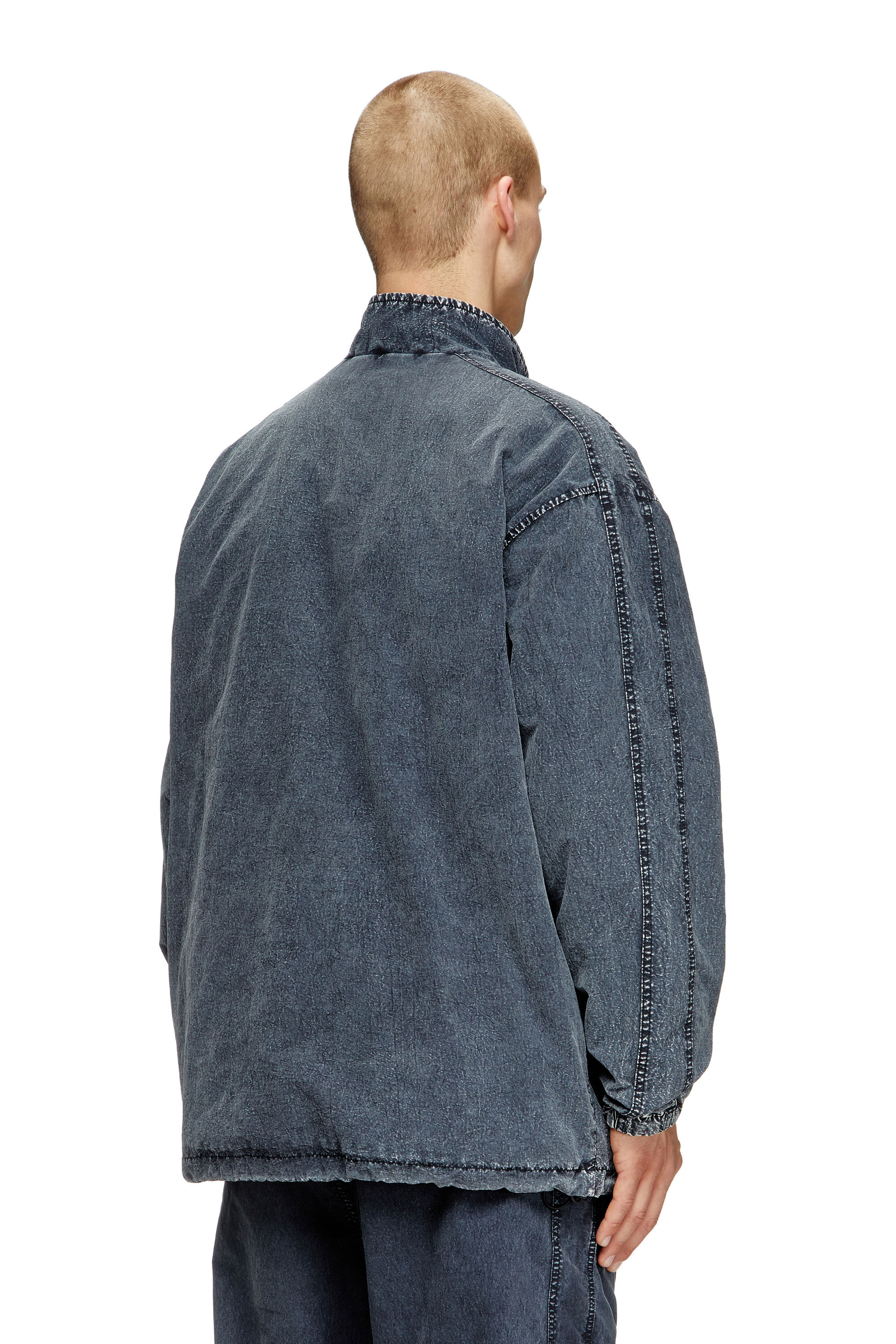 Men's Jacket in recycled nylon taslan | Black | Diesel