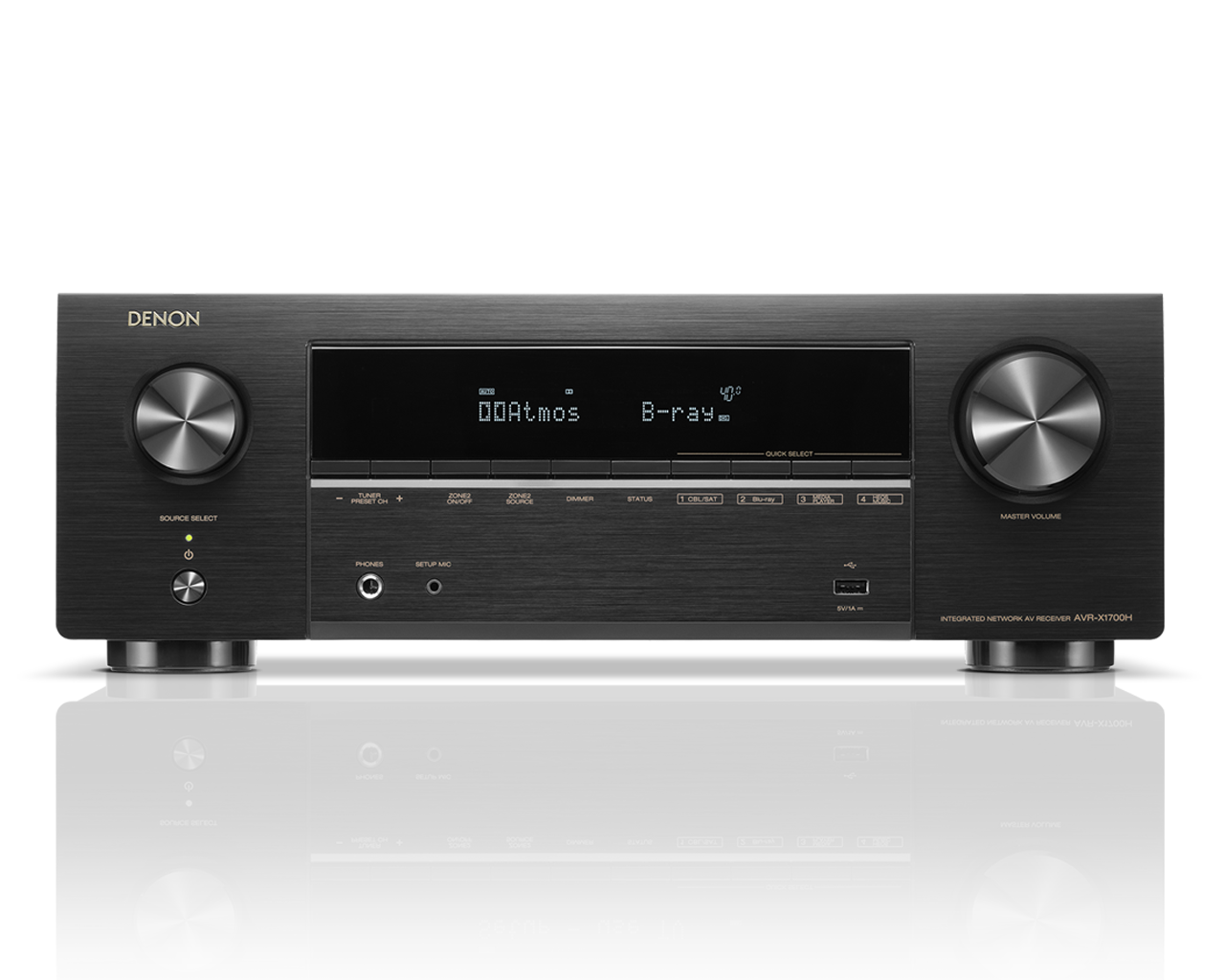 DENON「AVR-X1700H」の機能レビューとおすすめのスピーカー