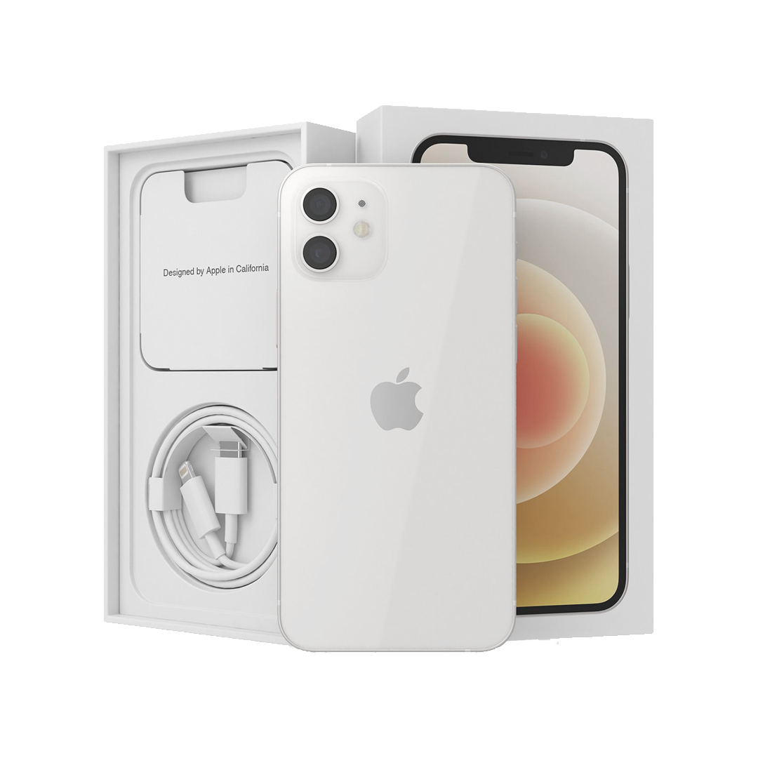 iPhone 12 128GBホワイト 国内版 SIM フリー 箱付き ショップ iPhone12