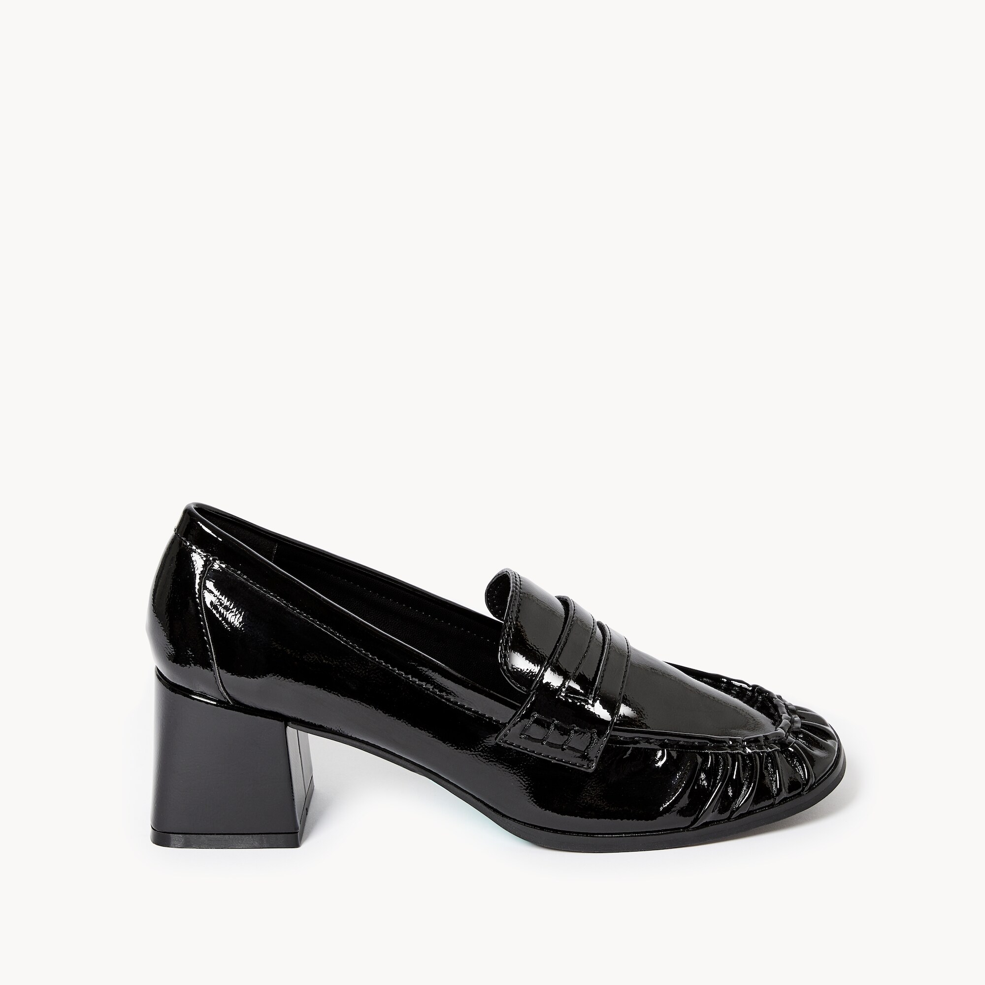 Block Heel Loafers in Black from Joe Fresh