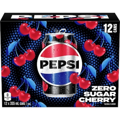 Pepsi Zero Wild Cherry, 12-Pack - 12x355.0 ml | Provigo