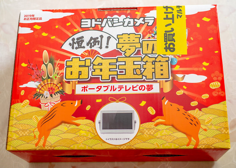 ヨドバシカメラ初売りで夢のお年玉箱をゲット ポータブルテレビの夢で