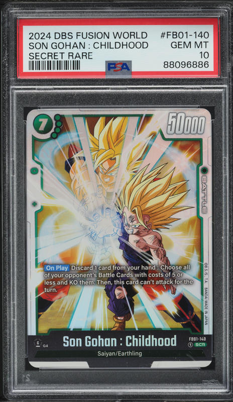 2024 DBS Fusion World Regionals Top Prize Bardock #FS05-11 PSA 10