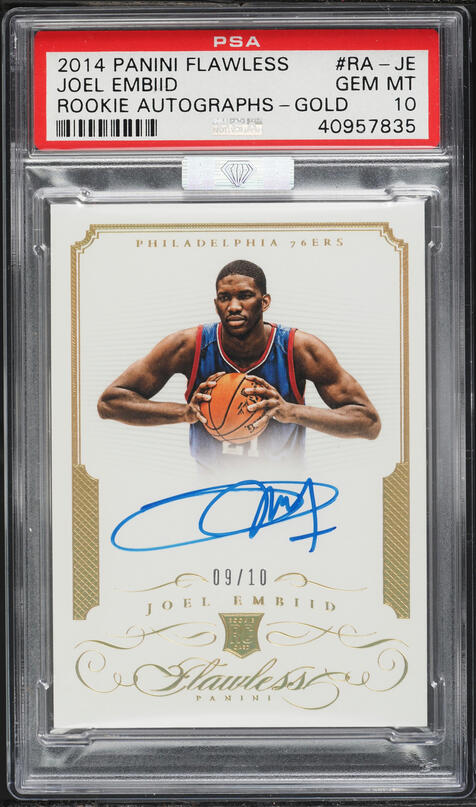 2014 National Treasures Joel Embiid ROOKIE PATCH AUTO DNA 10 /99