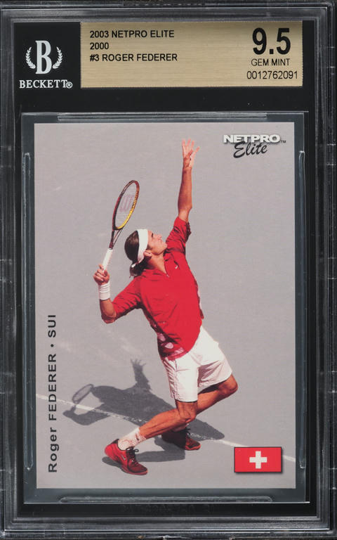 2003 Netpro Elite Tennis Roger Federer ROOKIE /2000 #3 PSA 10 GEM