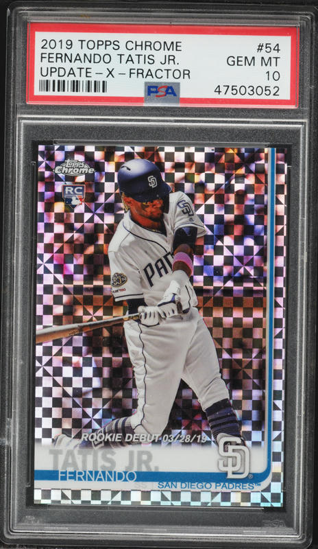 2019 Topps Chrome Update Fernando Tatis Jr. ROOKIE #54 PSA 10 GEM