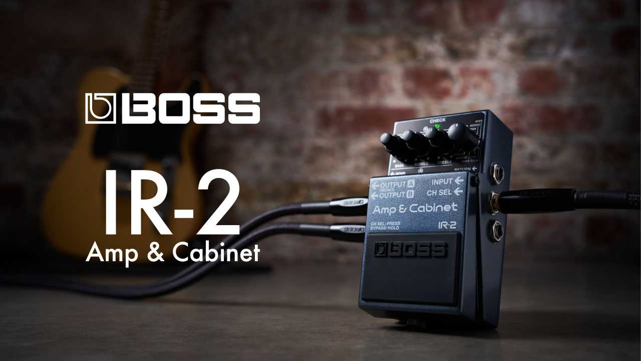 BOSSからアンプシミュレーター/キャビネットIRローダー「IR-2」が発売
