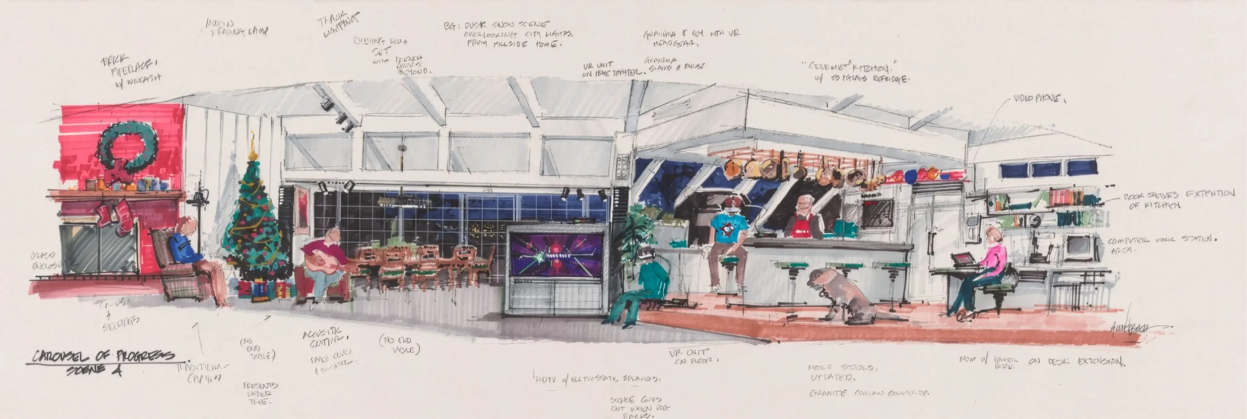 Walt Disney Imagineering Shares Carousel of Progress Concept Art