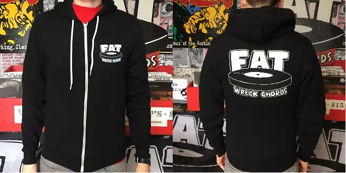 L/ZIP-UP HOODIE (BLACK)/FAT WRECK CHORDS OFFICIAL GOODS｜PUNK
