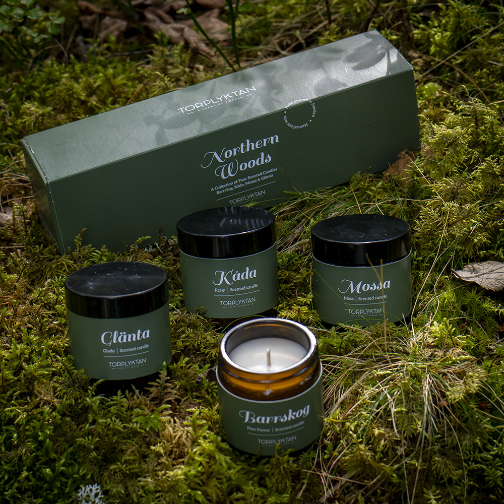 北欧アロマキャンドル【全部試せる4種類セット】「北欧の森」by