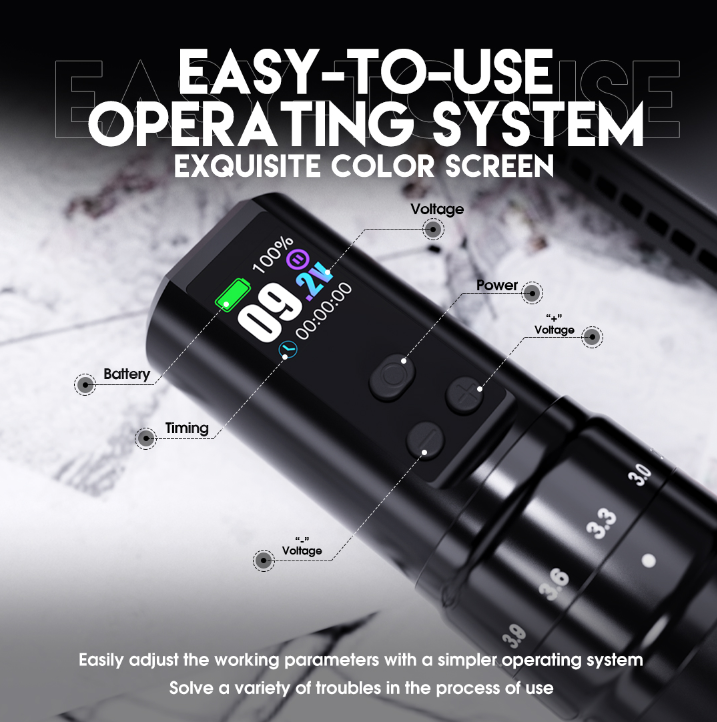 DHM TATTOO SUPPLY / 【Dragonhawk】Mast Fold 2 Pro Wireless Tattoo