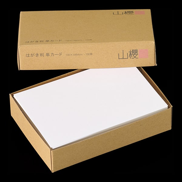 山櫻はがき判 単カード SケントCoC 並口（角） ☆: はがき・カード