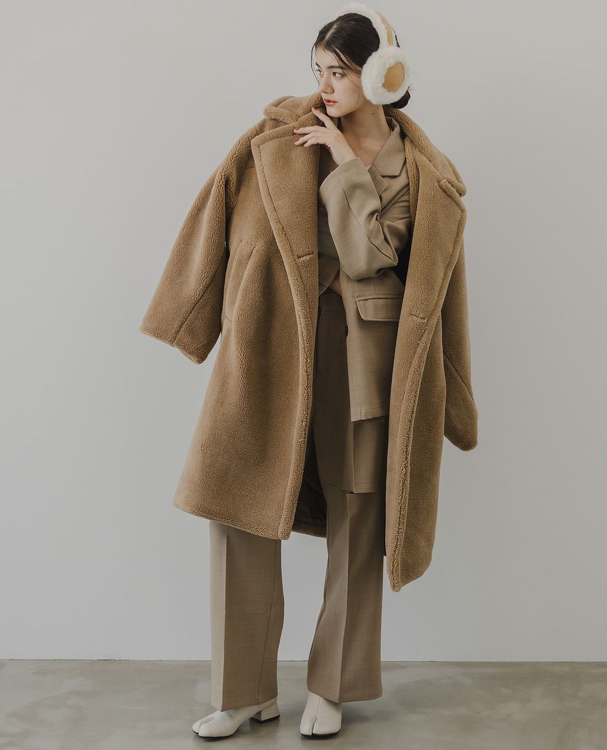 rectangle】テディーベアコート(1(M)9号 モカ): ナラカミーチェ