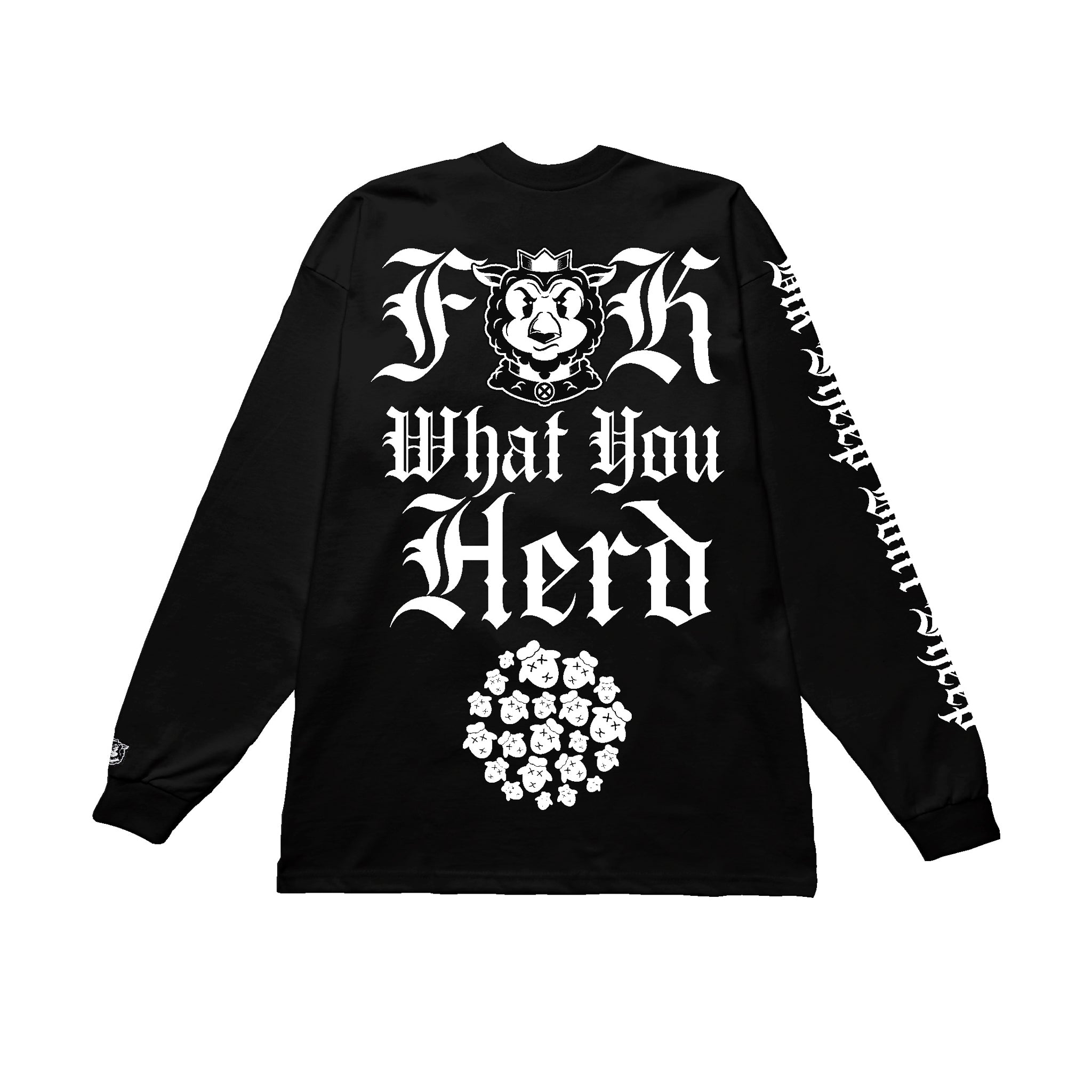 F**K WHAT YOU HERD LONG SLEEVE TEE – DON'T SHEEP CO.