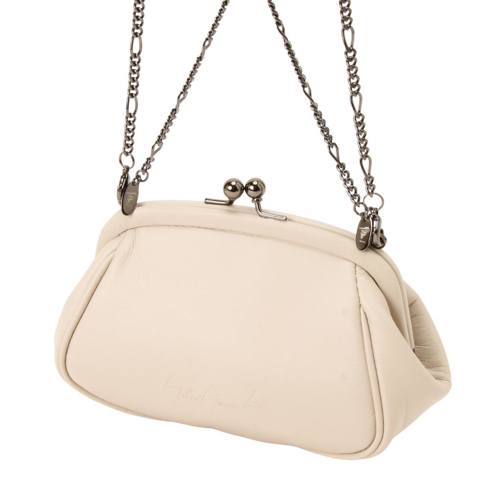 DISCORD YOHJI YAMAMOTO - Clasp Pouch S Beige | DOORS NYC