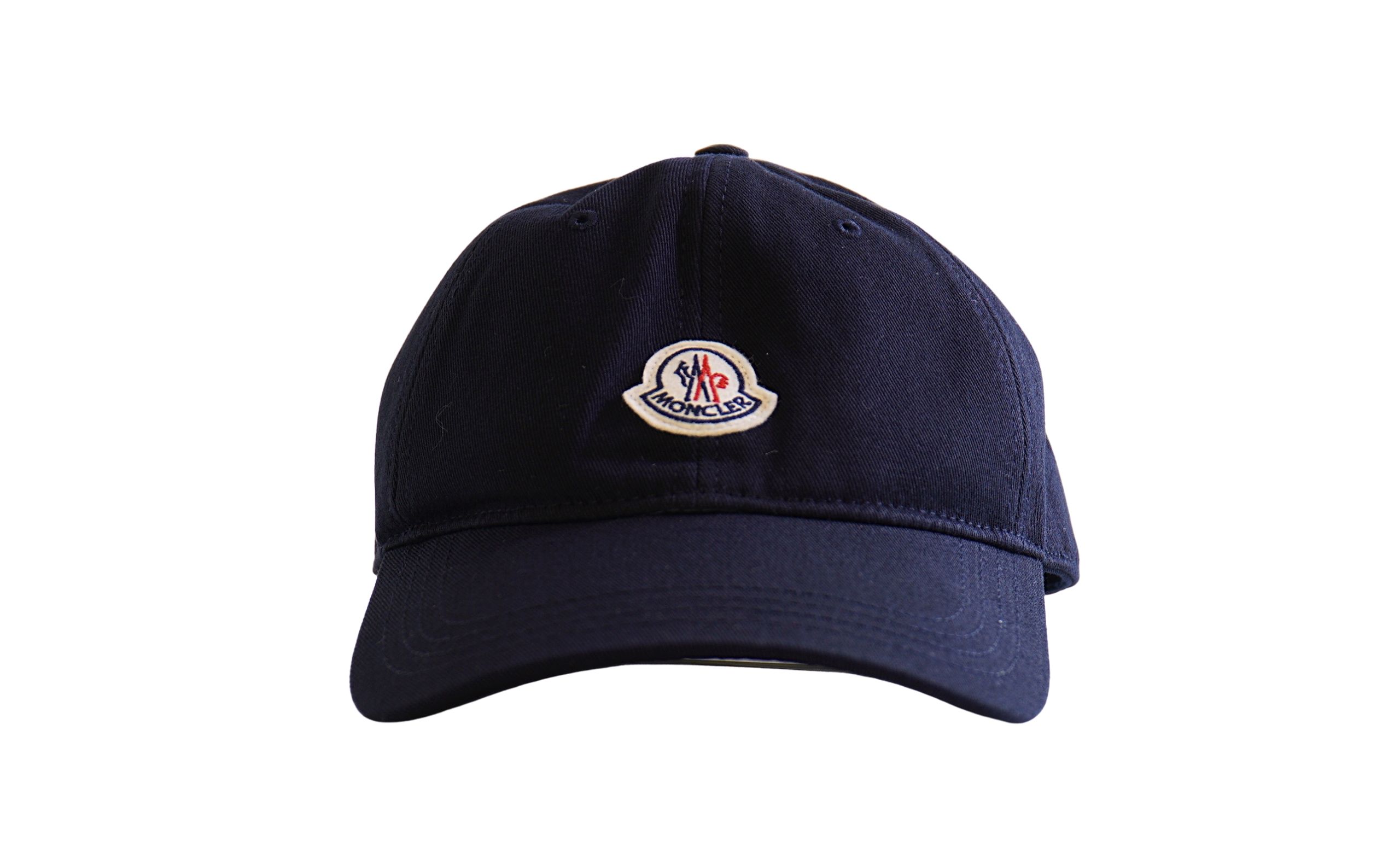 Moncler BERRETTO BASEBALL Cap Cotton Navy 100% AUTHENTIC ITEMS