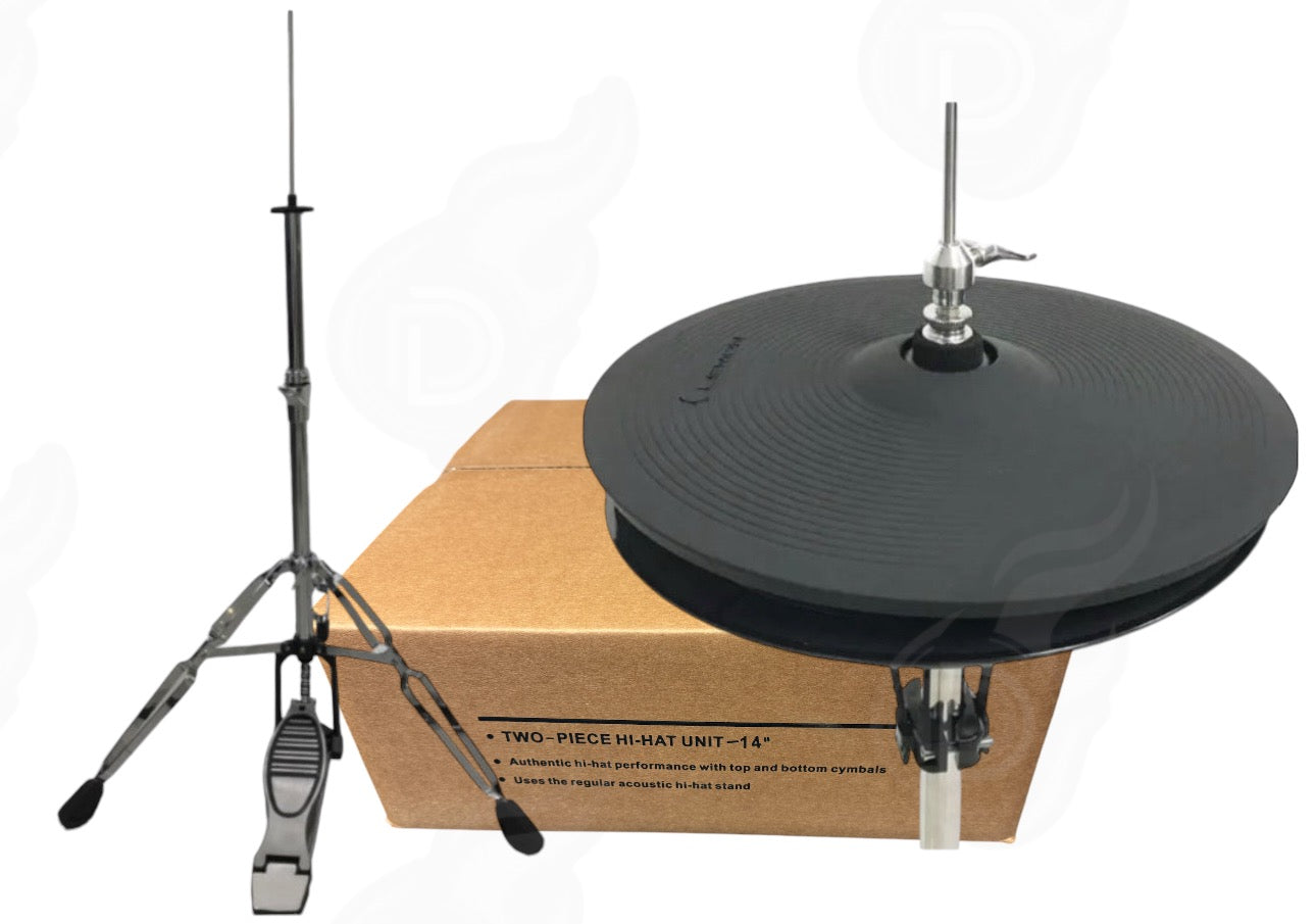 Lemon HHC14 Combo 14 “ Hi Hat Cymbals and Stand for Roland Alesis