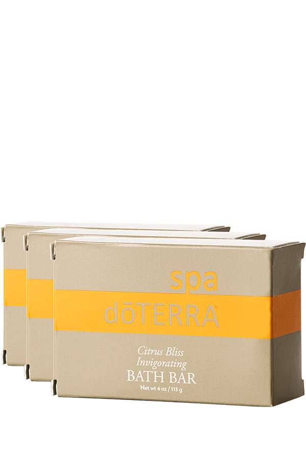 doTERRA spa Citrus Bliss Invigorating Bath Bar 3-Pack | doTERRA