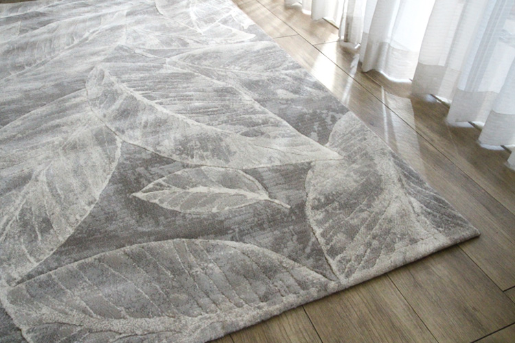 ブリリアント BRILLIANT ベルギー製ウイルトン織りラグ グレー