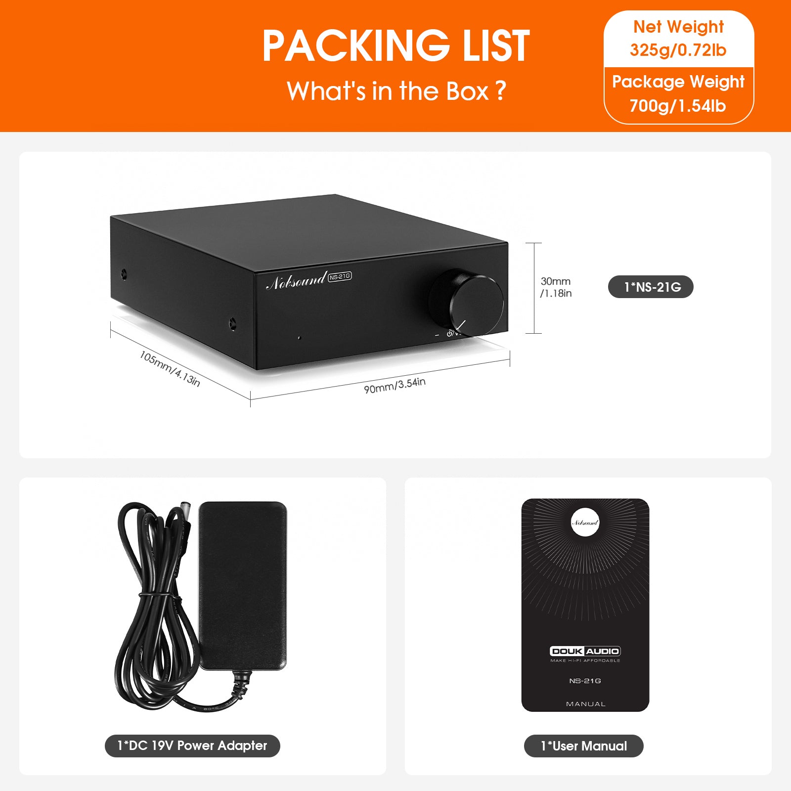 Nobsound NS-21G Mini Mono Channel Amplifier for Subwoofers / Bass