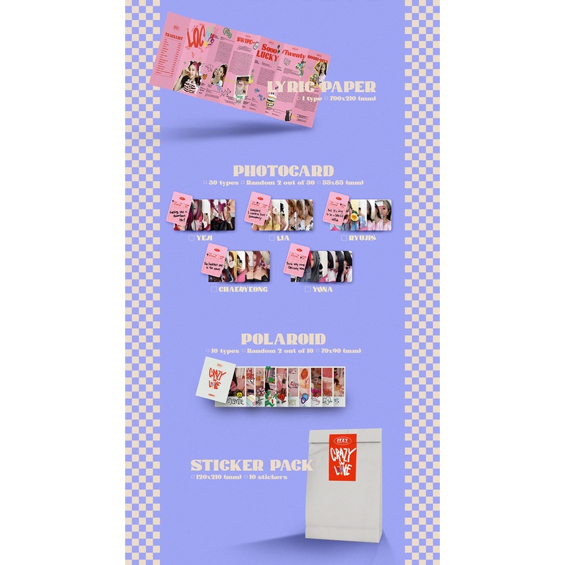 ITZY CRAZY IN LOVE 1st Album | Shopee Brasil