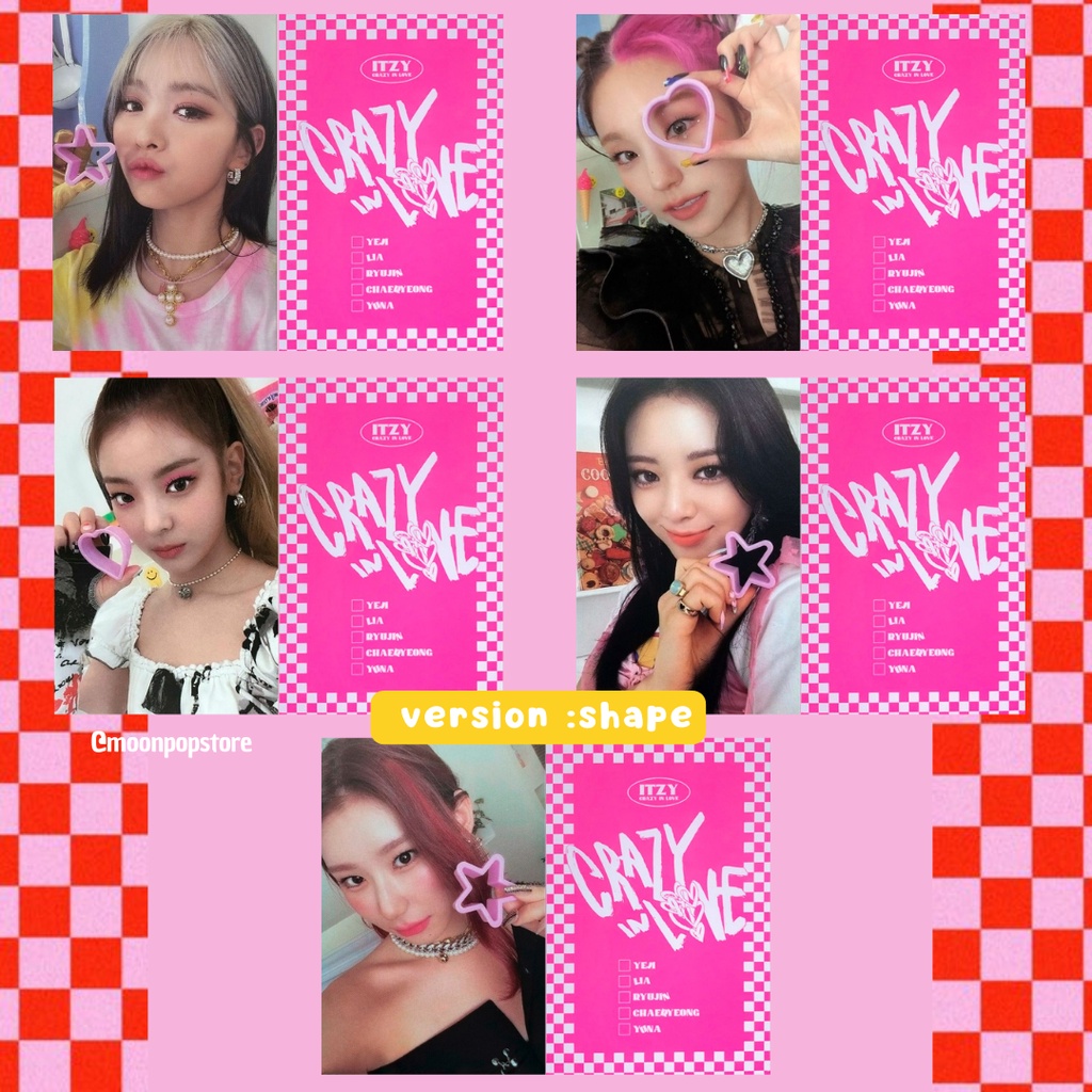 Photocard Kpop Itzy Crazy in Love - VALOR POR UNIDADE- Fanmade