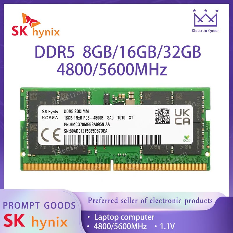 現貨】SK Hynix 海力士DDR5 16GB*2 4800/5600MHZ 筆電記憶體| 蝦皮購物