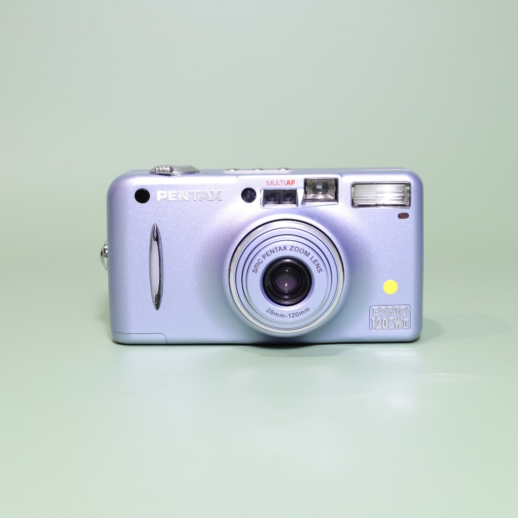 Polaroid雜貨店】♞Pentax Espio 120 SW II 藍銀135 底片傻瓜相機