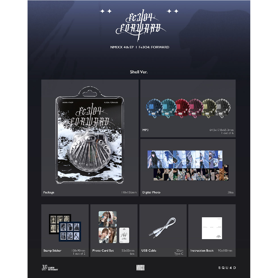 微音樂💃現貨*MP3限量版* NMIXX - FE3O4: FORWARD (SHELL VER.) | 蝦皮購物