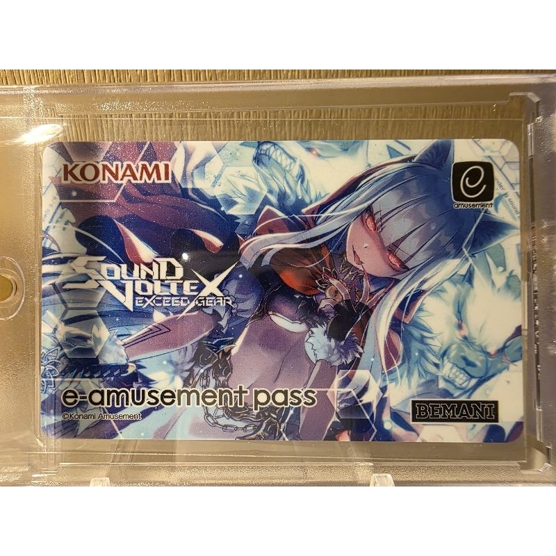 KONAMI SDVX 紅刃666 500張限定e-pass 三社卡SOUND VOLTEX EXCEE