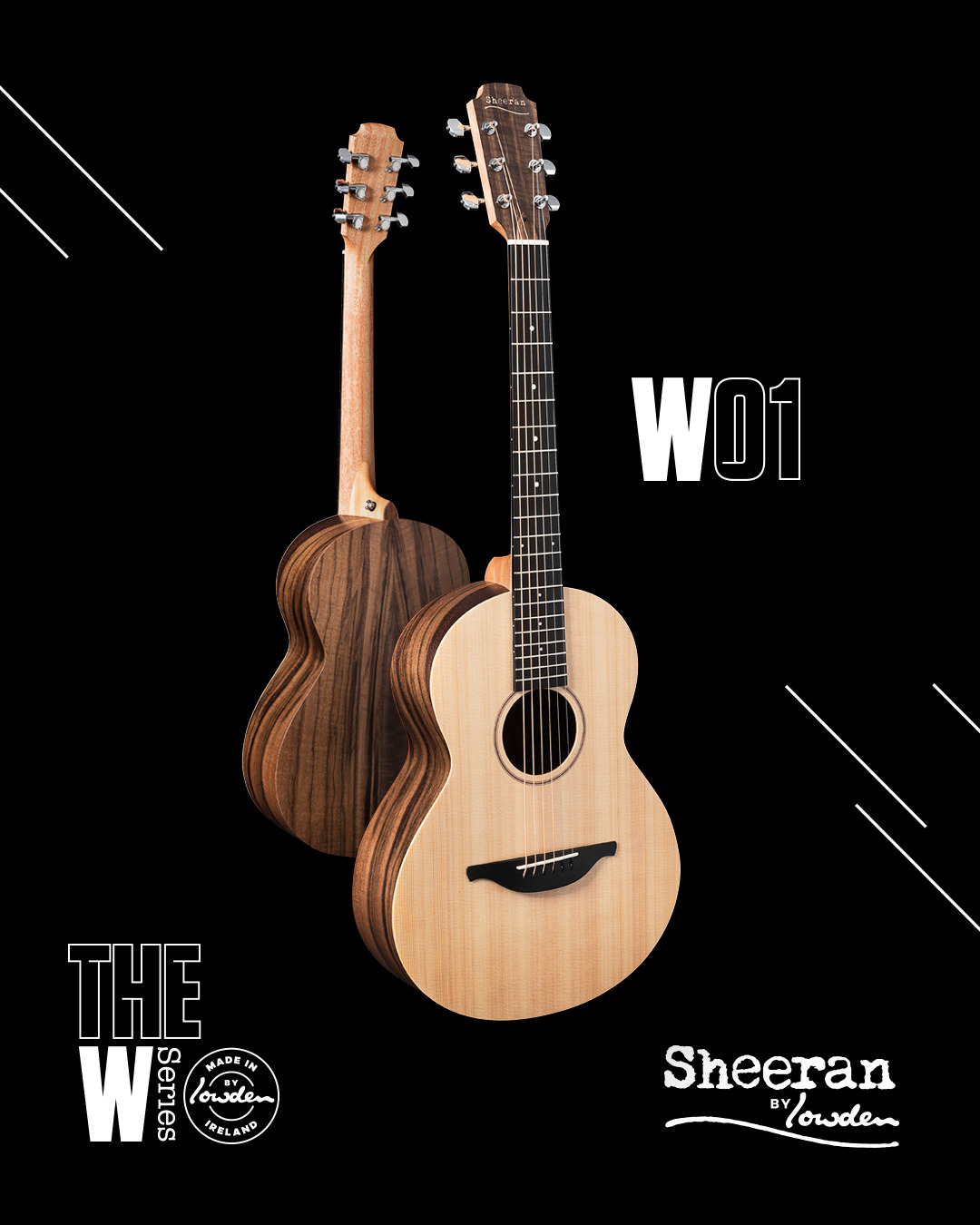 Sheeran W-01 Cedar & Walnut | Down Home Guitars