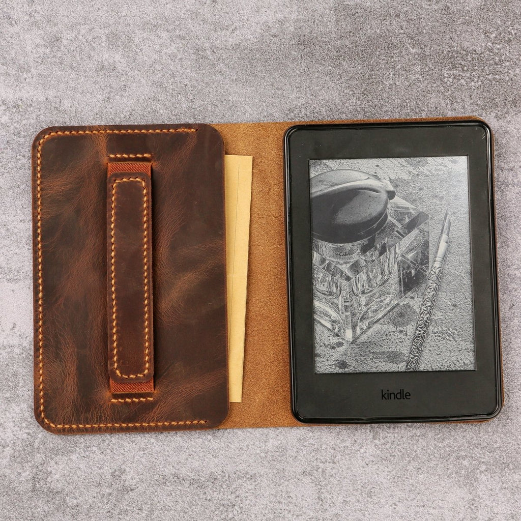 Leather Kindle paperwhite 12th 11th gen generation case cover