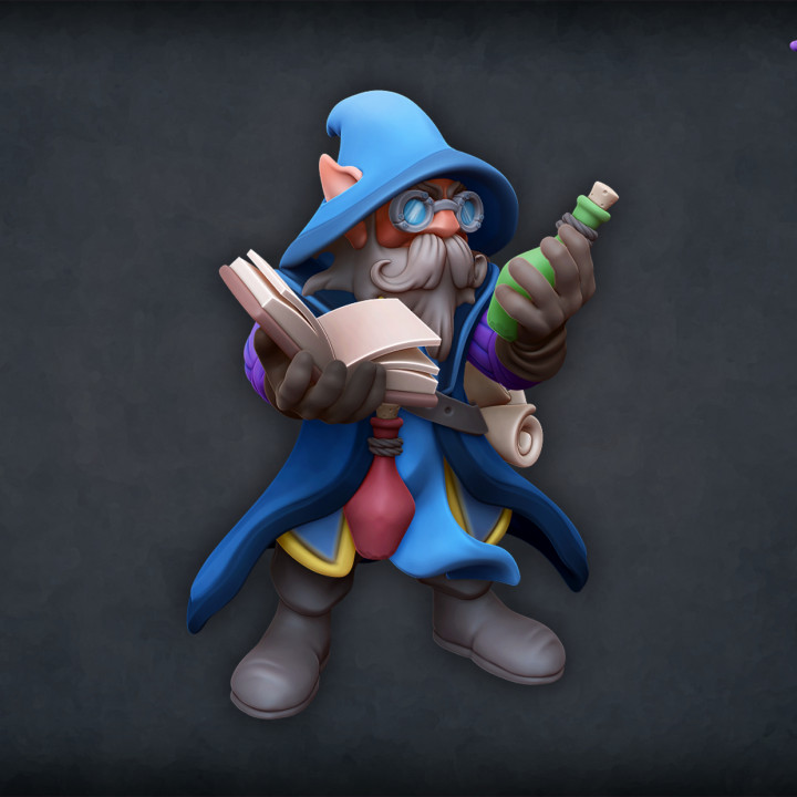3D Printable Alchemist gnome by Jacob Olsson - Roleplaying